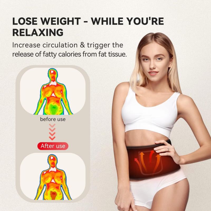 Red LED Light Therapy Waist Wrap Belt Pain Relief Laser Slimming Body Care