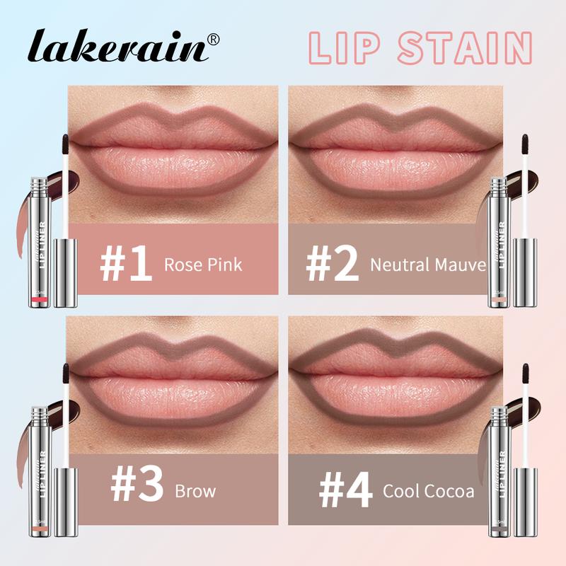 Lakerain Long Lasting Peel Off Matte Lip Liner Tattoo, 1 Counts Waterproof Lip Stain, Lip Makeup Tool For Women & Girls, Cosmetic Lipliner & Eyeliner