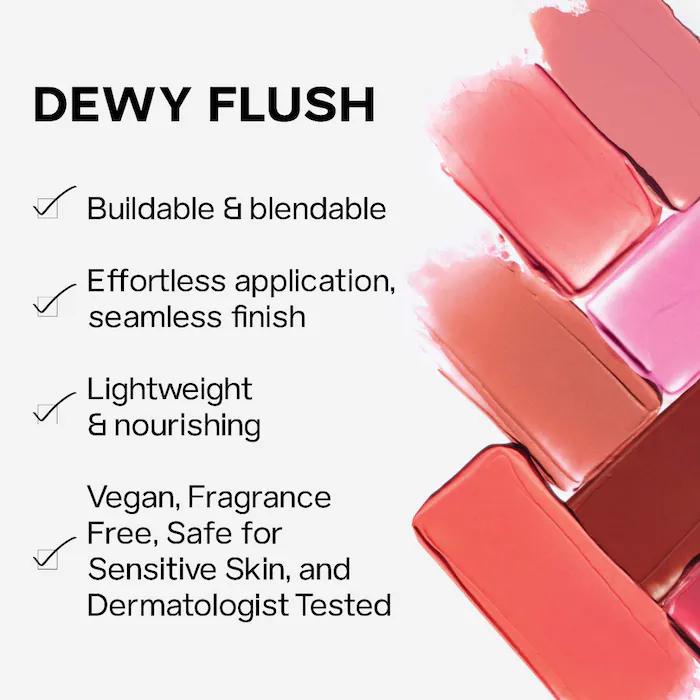 Buildable Liquid Blush - Dew Blush for a Flawless Look - Cosmetic, Makeup