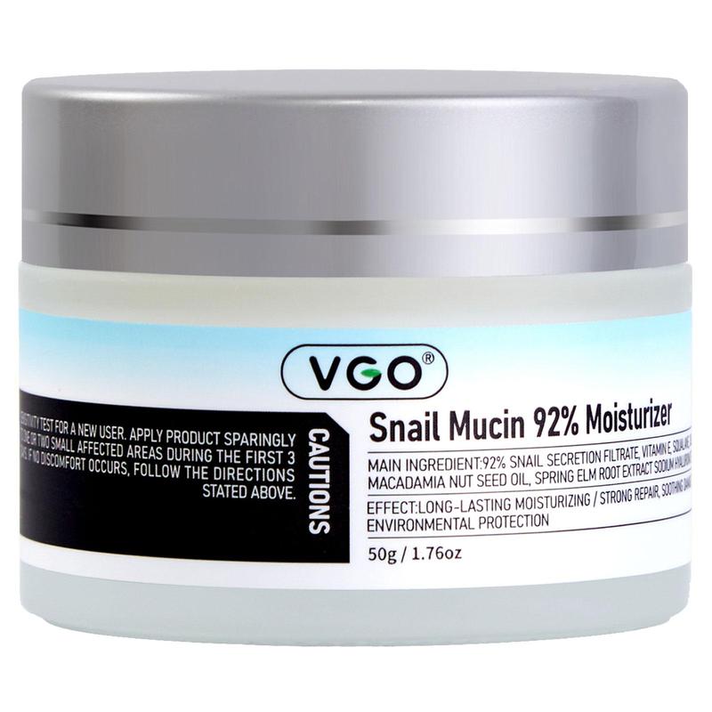 VGO Snail Mucin 92% Moisturising Cream】Ultimate moisturising and nourishing for radiant skin Moisture Care Moisturising Cream Cleanser Gentle Hyaluronic Acid Skin Repair Soothing Vitamin C Facial Essence 30 ml