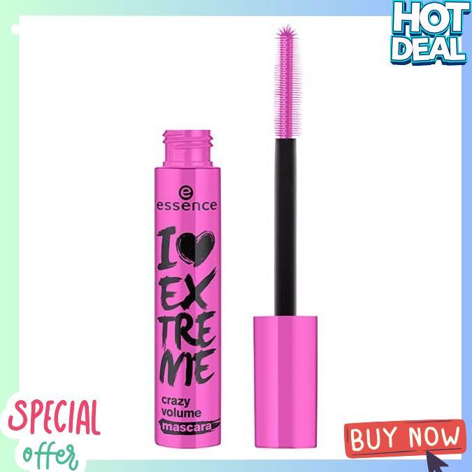 essence I Love Extreme Mascara Holiday Set | 4 Mascaras in 1 Set | Stocking Stuffer for Beauty Lovers | Vegan & Cruelty Free