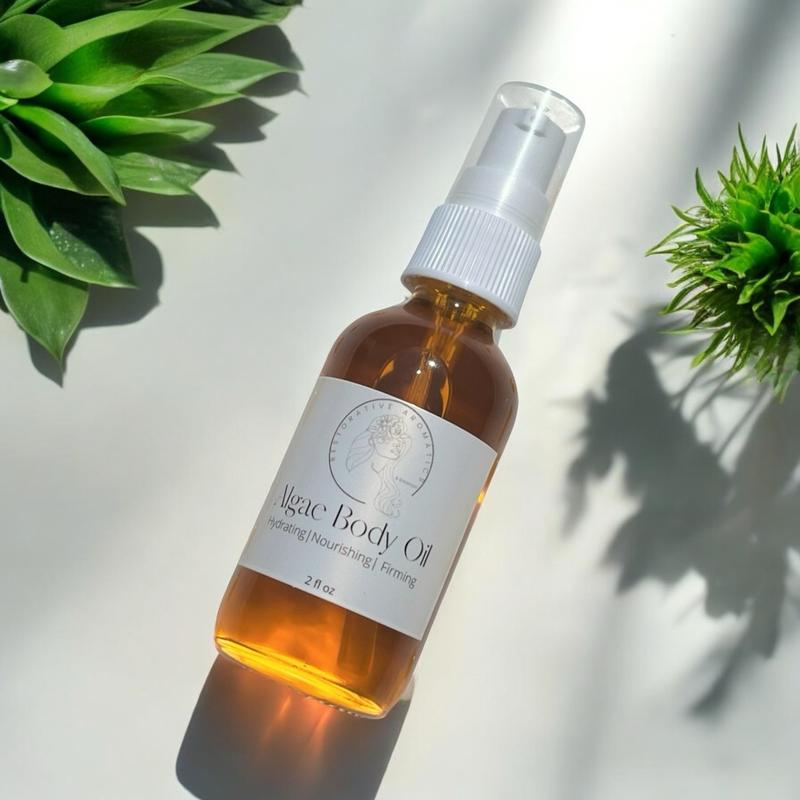 Algae Body Oil Ultimate Luxury - Algae, Green Caviar, Green Tea- Firm, Bright, Restore and Moisturize - After Shower Oil