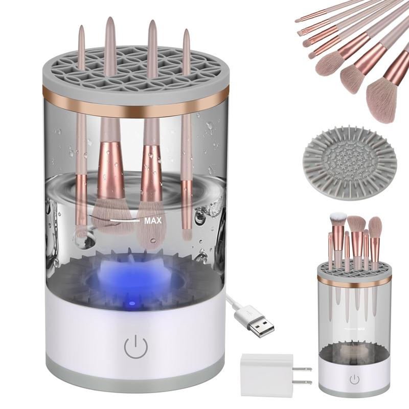 Electric Makeup Brush Cleaner, Cosmetic Brush Cleaner Machine, 2024 New Automatic Spinning Makeup Brush Cleaner