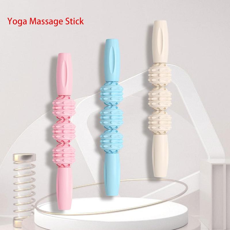 Yoga manual massage thigh and buttocks rolling fat massage stick exercise and outdoor fitness training assistant shin bone Body Care Massager Comfort