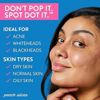 Acne Spot Dots-pimple patch removal gunk | Hydrocolloid Acne Patches | For Zits, Blemishes, & Breakouts | Cruelty-Free Skincare Skin Repair