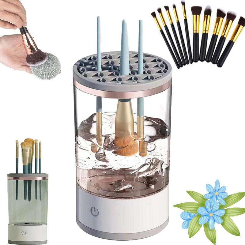 Electric Makeup Brush Cleaner, 1 Count Automatic Rotating Makeup Brush Cleaner, Makeup Tool for Women & Girls