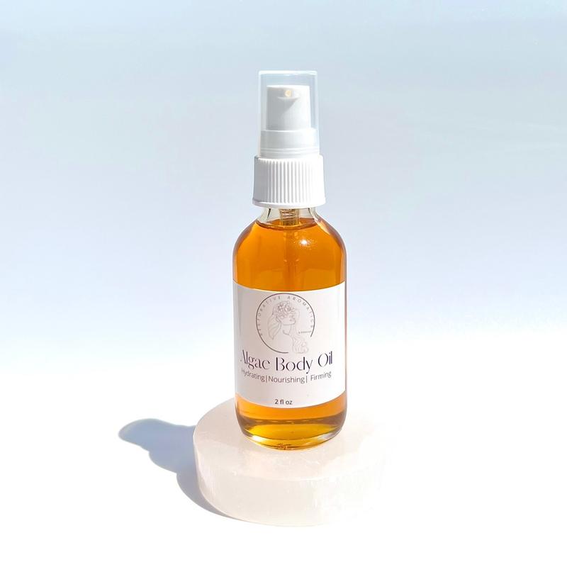 Algae Body Oil Ultimate Luxury - Algae, Green Caviar, Green Tea- Firm, Bright, Restore and Moisturize - After Shower Oil