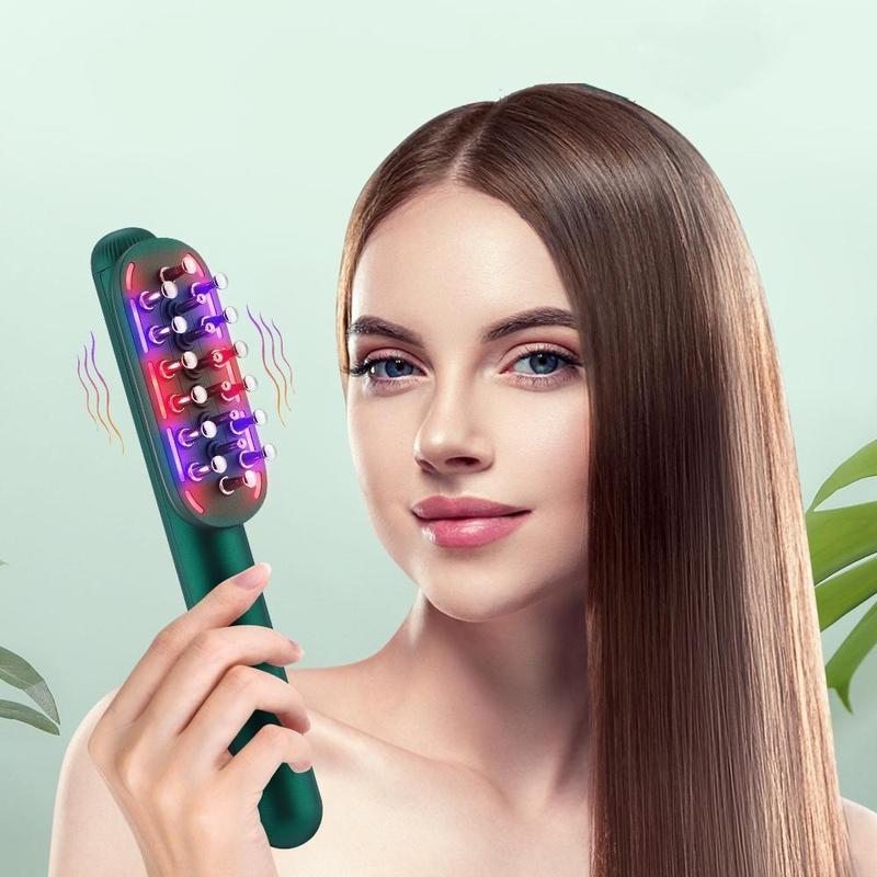 Electric Head Massage Comb, 4-speed Adjustable Scalp Massage Comb, Home Hair Care Comb, Hair Care Comb, Scalp Care Tool for Women & Men