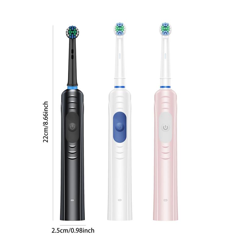 Electric Toothbrush Set, 1 Count USB Rechargeable Toothbrush & 8 Counts Replaceable Brush Heads, Oral Care Product for Adults