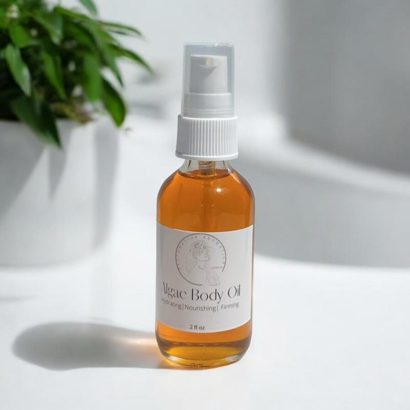 Algae Body Oil Ultimate Luxury - Algae, Green Caviar, Green Tea- Firm, Bright, Restore and Moisturize - After Shower Oil