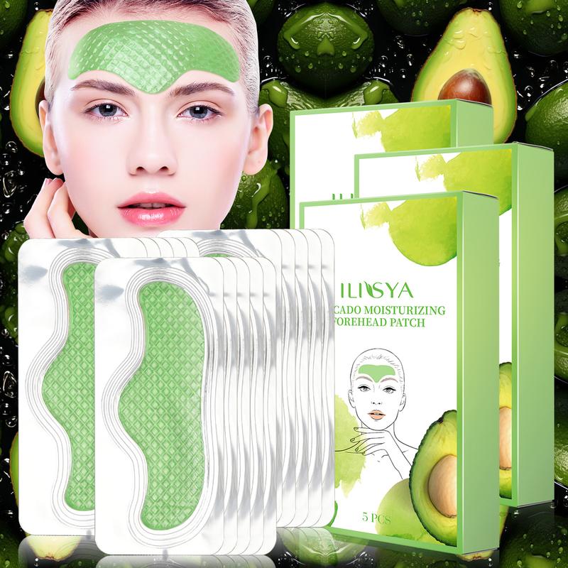 3 boxes, ILISYA Avocado Forehead Patch, firm skin, moisturize forehead skin, improve forehead wrinkles, Skincare products