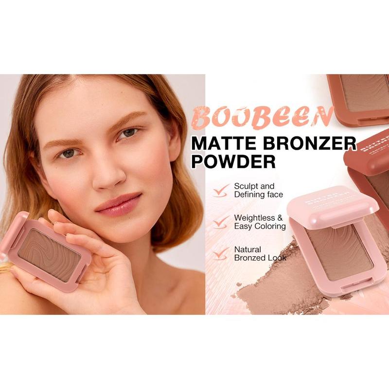 Soft  Bronzer, Contour Palette Powder for Face, Bronzing Powder Natural Blush Powder for Contouring, Long-lasting Buildable, Bronzed Shimmer