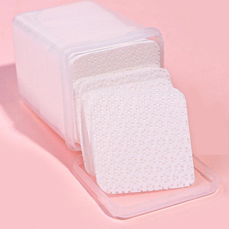 Nail Polish Remover Pad, 300pcs Nail Polish Glue Cleaning Pads, Absorbent Lint Free Nail Glue Wipes, Disposable Nail Glue Removal Wiping Sheets