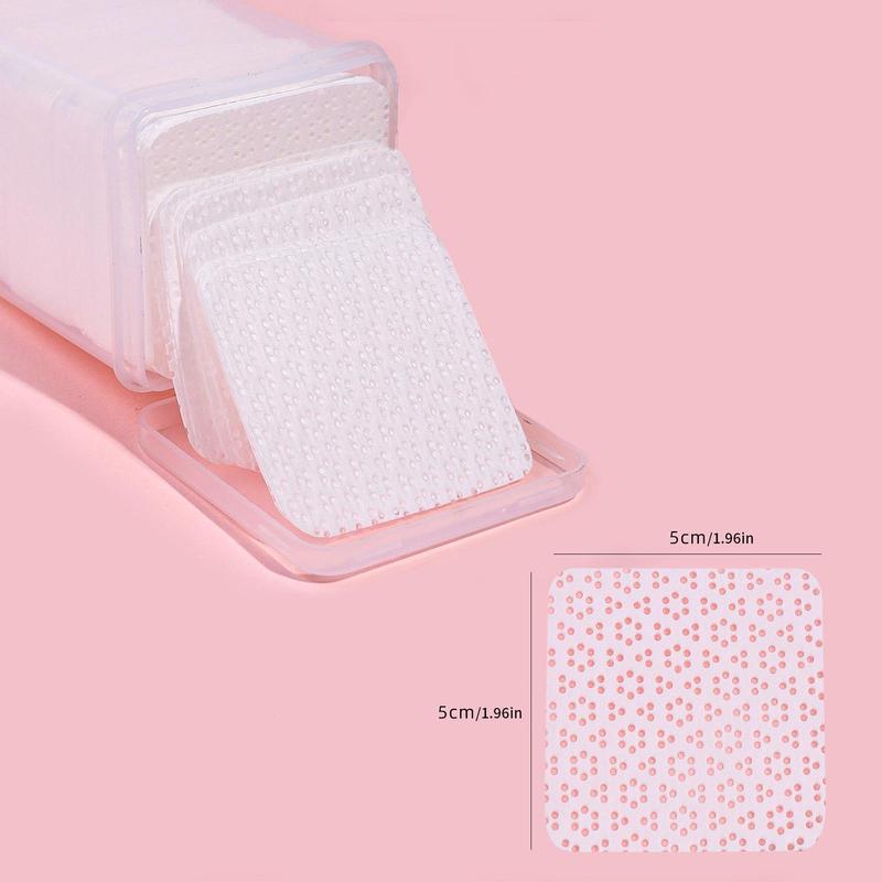 Nail Polish Remover Pad, 300pcs Nail Polish Glue Cleaning Pads, Absorbent Lint Free Nail Glue Wipes, Disposable Nail Glue Removal Wiping Sheets