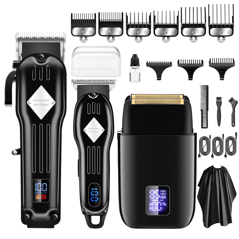 Professional Hair Clippers for Men, 3 in1 Hair Trimmer Beard Trimmer Electric Shavers for Men, Cordless Trimmers Kit, Men's Grooming , BarberClippers, Back to School Trimmers for Men, Gift For Halloween & Christmas & Fall,Winter Gift