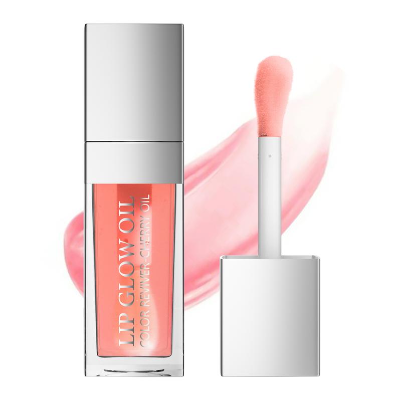 QIC Hydrating Lip Glow Oil, Plumping Lip Oil Gloss, Transparent Lip Balm, Natural Lip Plumper Gloss Make Lips Fuller and Moisturizing