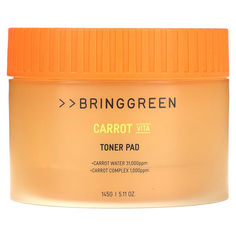 Bringgreen Carrot Vita Toner Pad, 5.11 oz (145 g)