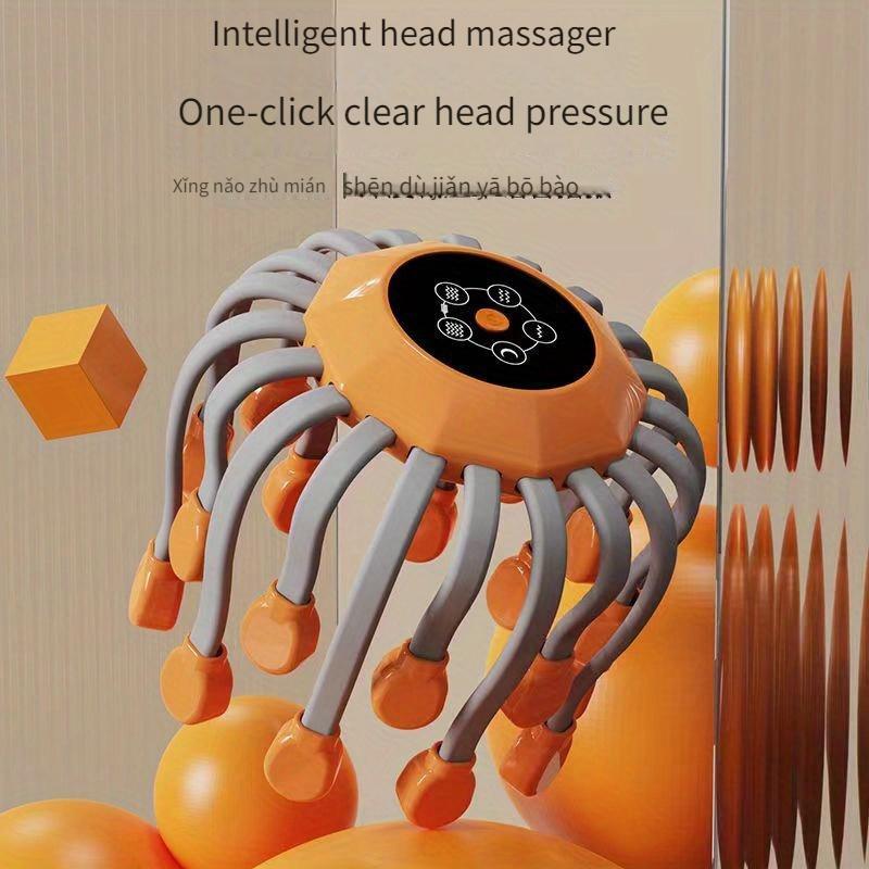 8-claw Design Head Massager, Smart Head Stress Relief Massage Tool, Comfort Deep Tissue Massage Machine, Gift for Firends