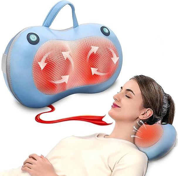 Hot neck massager, relieve muscle pain, 3D kneading massage is super comfortable, suitable for men and women, Gift Daily