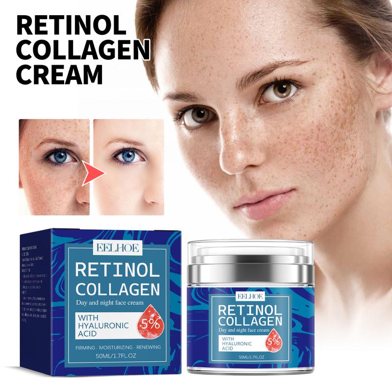 Collagen,Retinol&Hyaluronic Acid Cream - Anti-Aging Face Moisturizer for Face,Neck & Décolleté, Retinol Collagen Skincare Moisturizer, hydrating nourishing face lotion for women &men,hero rescue balm,in winter purpose face moisturizer Radiant Comfort