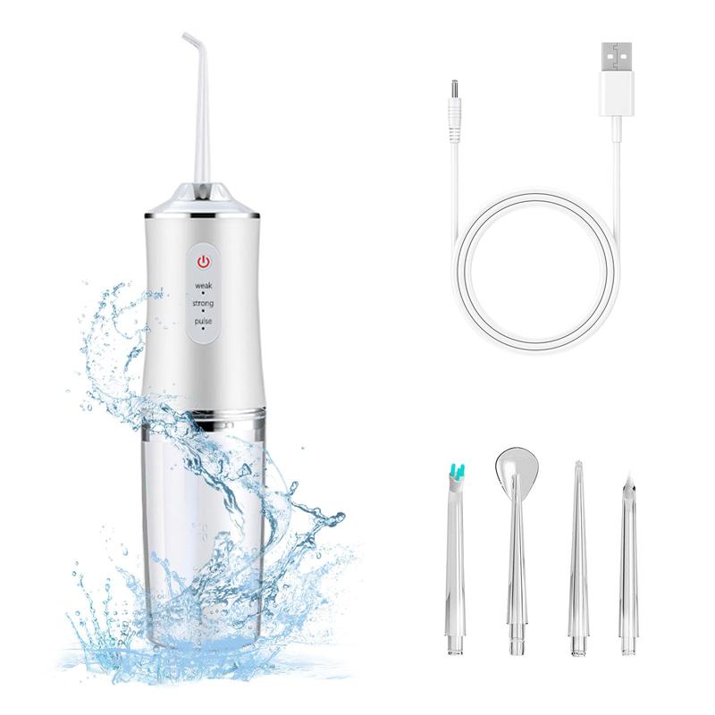 Electric Water Flosser, Portable Rechargeable Oral lrrigatorwith 4 Multifunctional Nozzle for Home & Travel, Personal Oral Care Appliance for Winter Gift, Halloween Christmas Gift, Fall Essentials