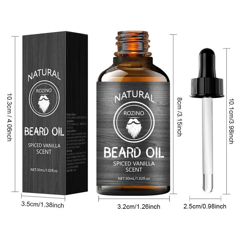 Fashion 30ml Beard Oil, 1 Count Natural Beard Care Essential Oil For Men, Beard Smoothing & Hydrating Oil