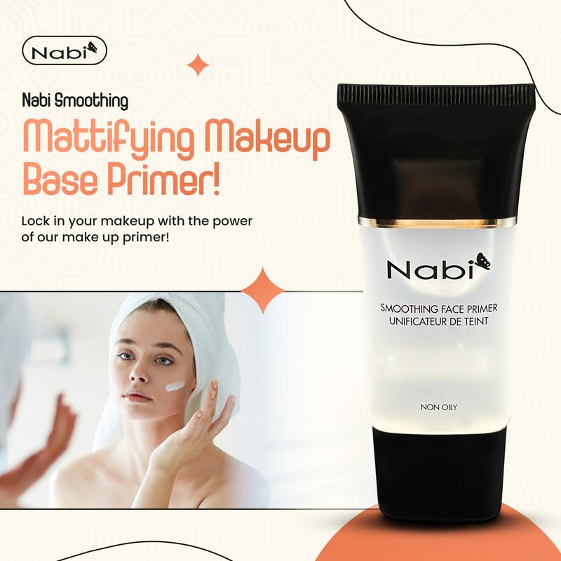 Nabi Mattifying Pore Minimizer Face Primer Face Makeup for Minimize Pores, Flawless Finish, Face Primer for All Skin Types Lightweight, Smooths, Long-Lasting, 30g - Foundation Cosmetic INVISIBLE PORES & FINE LINES, freshly washed skin,  smooth and creamy