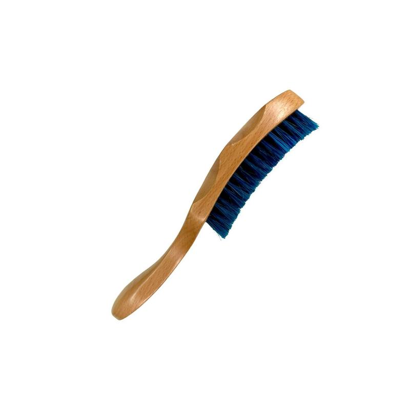 JIGGSAWMILLIONS Blue Medium Wave Brush, Medium Tribal Wave Brush Custom Grip, Bristle Hair Brush For Men and Women