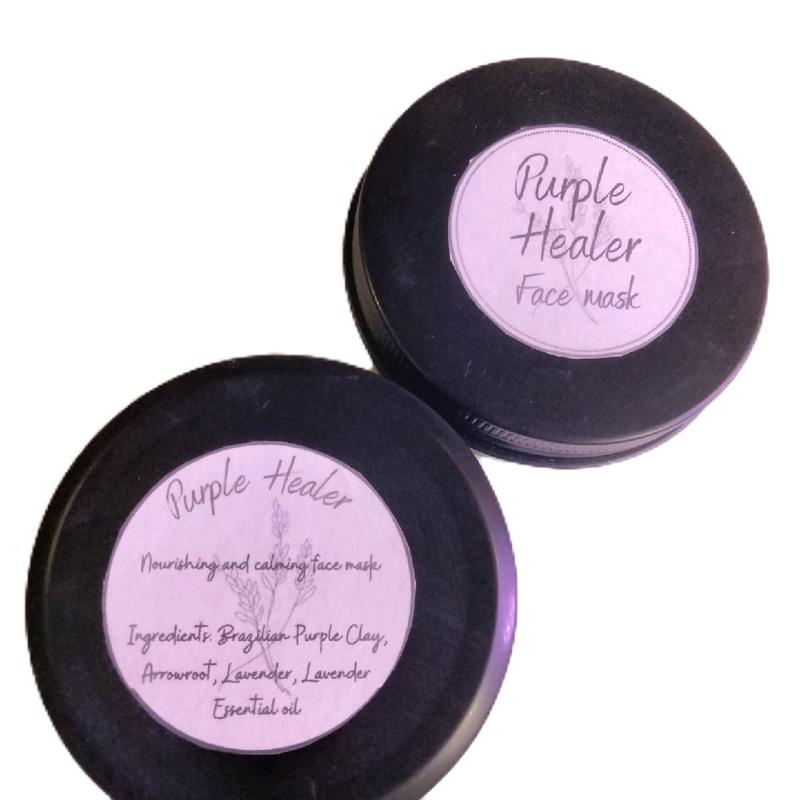 Purple Healer face mask - Dry clay mask - Just add water Skincare Gentle Comfort Repair Skin Repair