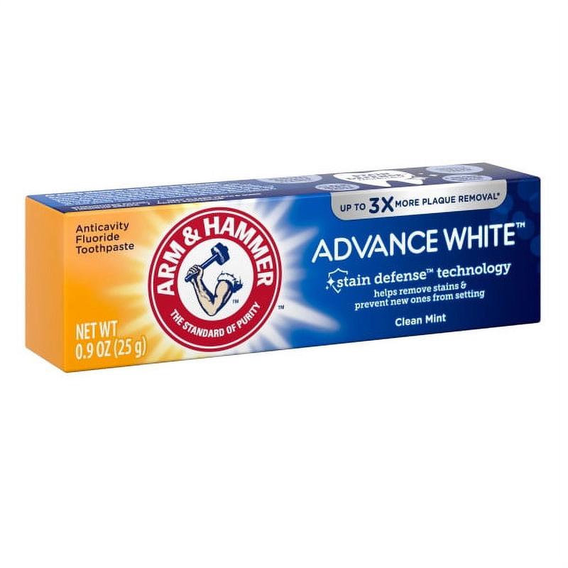 Arm and Hammer Advance White Baking Soda and Peroxide Toothpaste in Fresh Mint 0.9 Oz (Pack Of 1) Oral Gentle