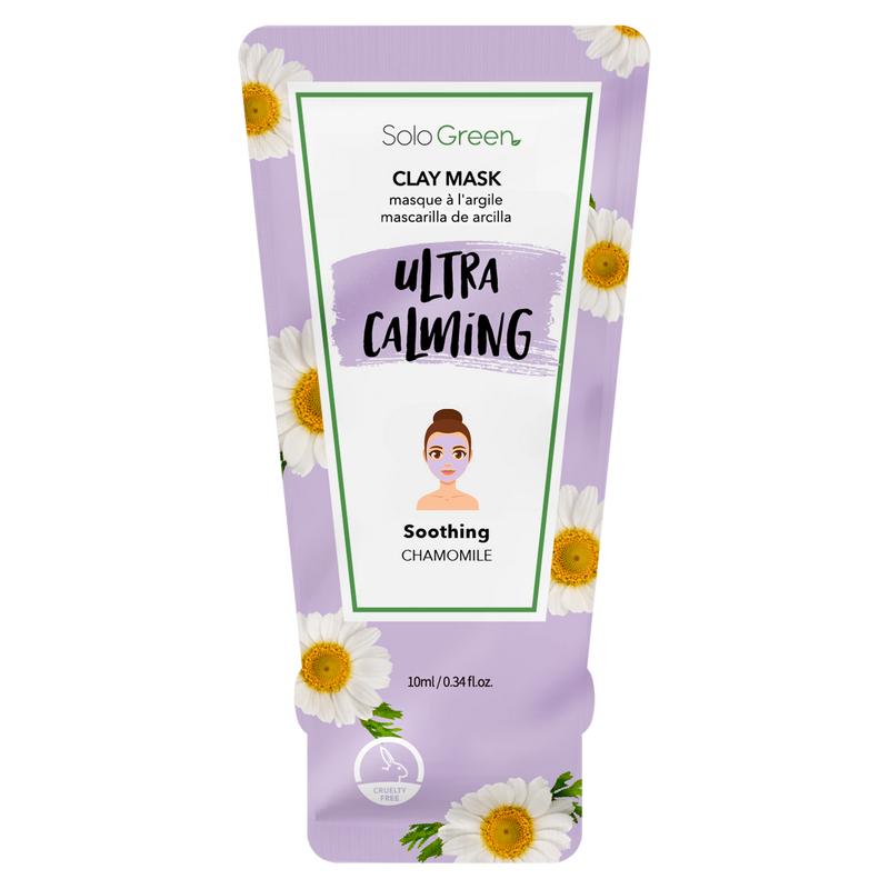 Solo Green Calming & Redness Relief Chamomile Clay Mask 1pk, 3pk