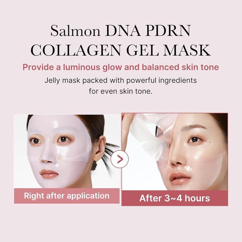 Medicube Salmon DNA PDRN pink collagen jelly gel mask | overnight face mask for glass glow skin- elasticity, hydrating, firming and moisturizing | korean...