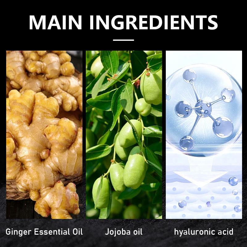 Ginger Essential Oil for Hair & Scalp, Hair Care Essential Oil for Dry & Split Ends, Moisturizing Hair Care Product for Men & Women, Daily Hair Care Product