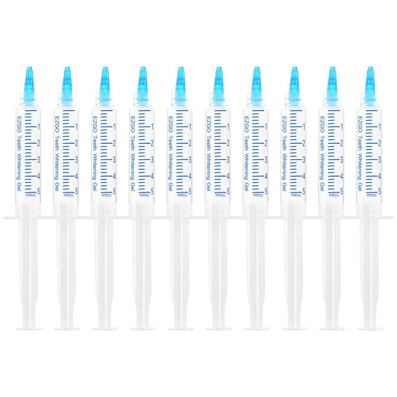 10 Pack Teeth Whitening Gel Refills 22% Bleaching Gel, No Sensitive Teeth Whitener, Great for Sensitive Tooth Whitening, Carbamide Peroxide Teeth Whitening Gel, Mint Flavor (10X 5ML) Oral Coffee Radiant