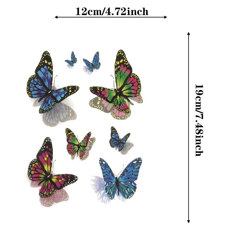 Butterfly Tattoos, 1 Count Temporary Tattoo, Realistic Long Lasting Fake Tattoos, Realistic Tattoo Sticker, Face Paint Body Paint Tattoo Sticker