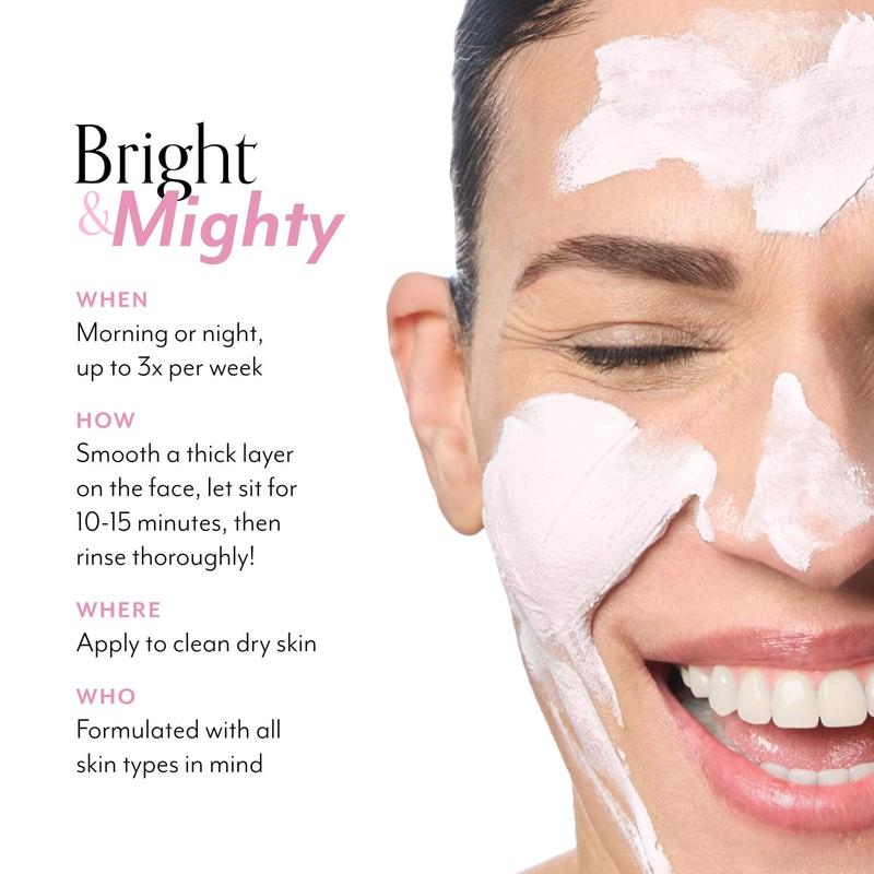 Mighty Marshmallow Brightening Face Mask - Brightening & Hydrating Face Mask - Clean, Vegan, & Cruelty-Free - All Skin Types - Skincare