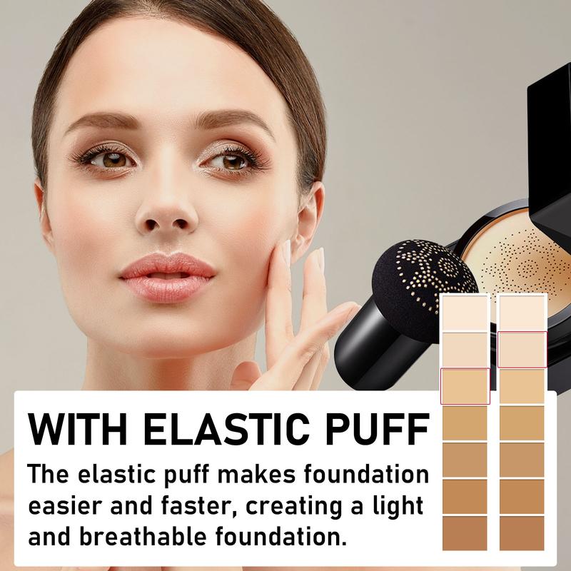 Girls Mushroom Head Air Cushion CC Cream Cover facial blemishes lightweight base makeup air cushion, concealer, foundation makeup tools.