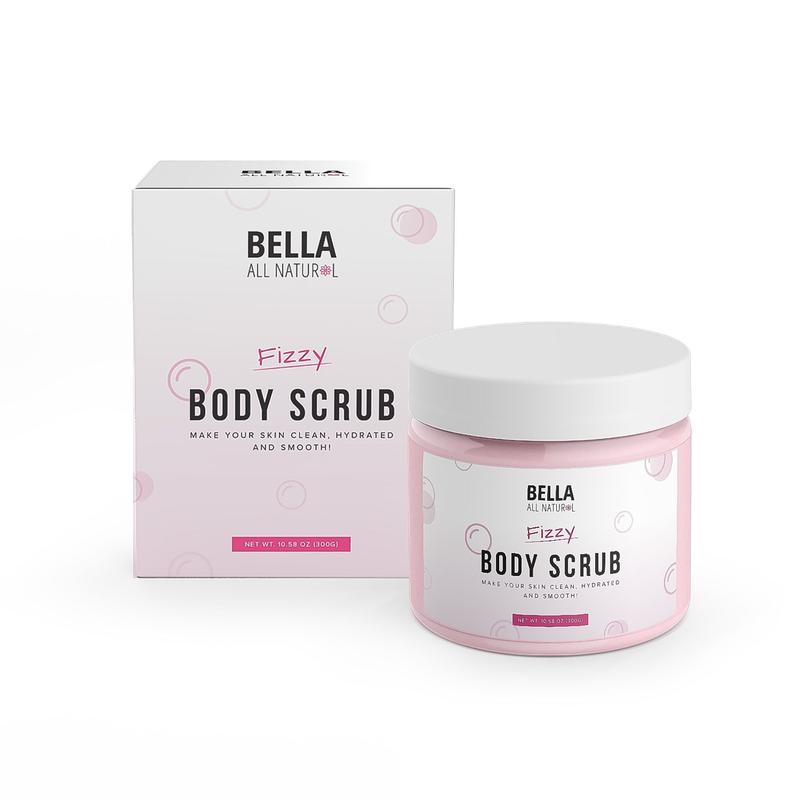 Bella All Natural Fizzy Body Scrub - Smooth, Clean, Hydrated Skin