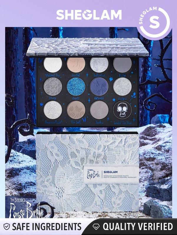 SHEGLAM Moonlight Eyeshadow Palette, Featuring White, Brown, and Blue Shades for Stunning Looks, Ideal for Xmas Gifting, Black Friday, Halloween, and Holiday Parties