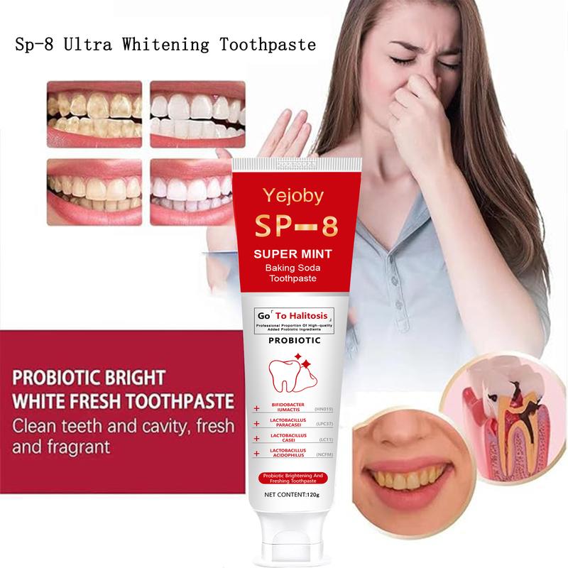 [90% People Choose]  Super Probiotic Sp-8 Toothpaste, Sp-8 Ultra Whitening Toothpaste, Sp 8 Toothpaste,Fresh Breath, Sp-8 Toothpaste 4.9 oz SP-10,SP-10 SP-6 SP-4 sp-10 sp-6 sp-4 sp8 sp6 sp4 SP-10