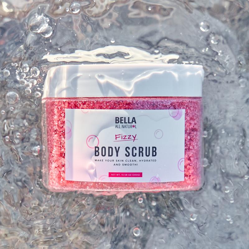 Bella All Natural Fizzy Body Scrub - Smooth, Clean, Hydrated Skin