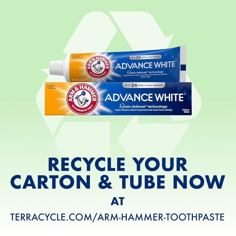 Arm and Hammer Advance White Baking Soda and Peroxide Toothpaste in Fresh Mint 0.9 Oz (Pack Of 1) Oral Gentle