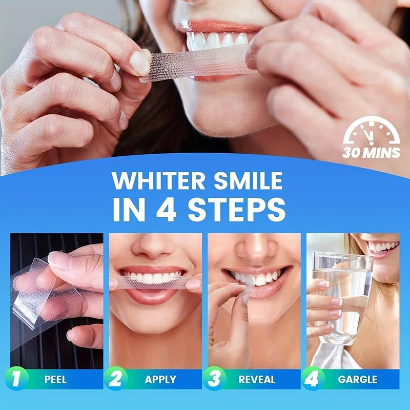 [28PCS] Whitening Strips (14-Day Treatment) Oral,Teeth Stains Removing Tools, Gel, Plastic