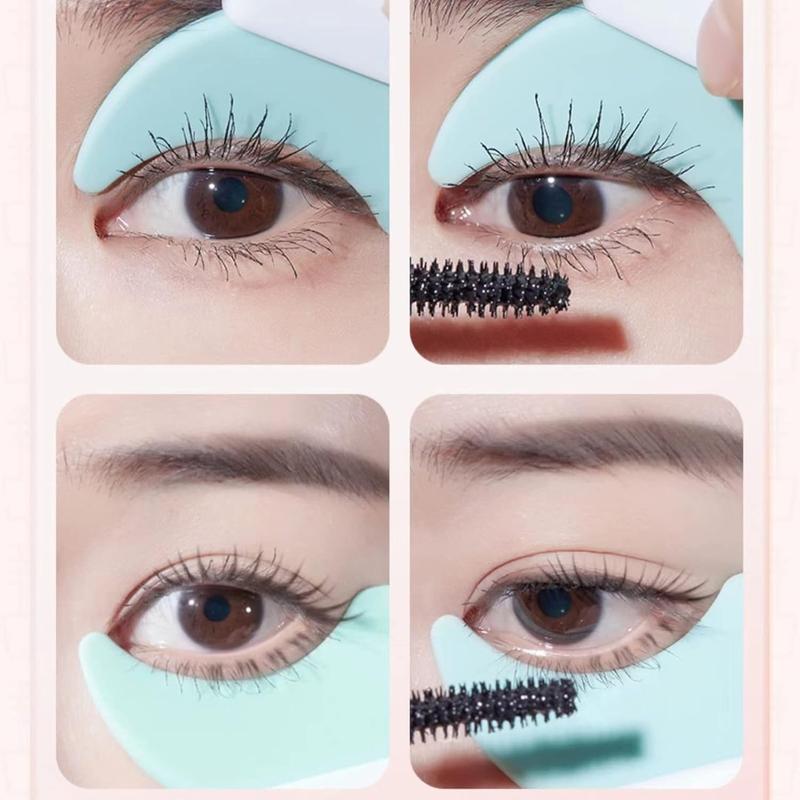 Mascara Applicator Lash Guard, Silicone Eyelash Eyeline Guard Portable Mascara Applicator Applicator Guard Eyelash for Beginners Makeup Cosmetic