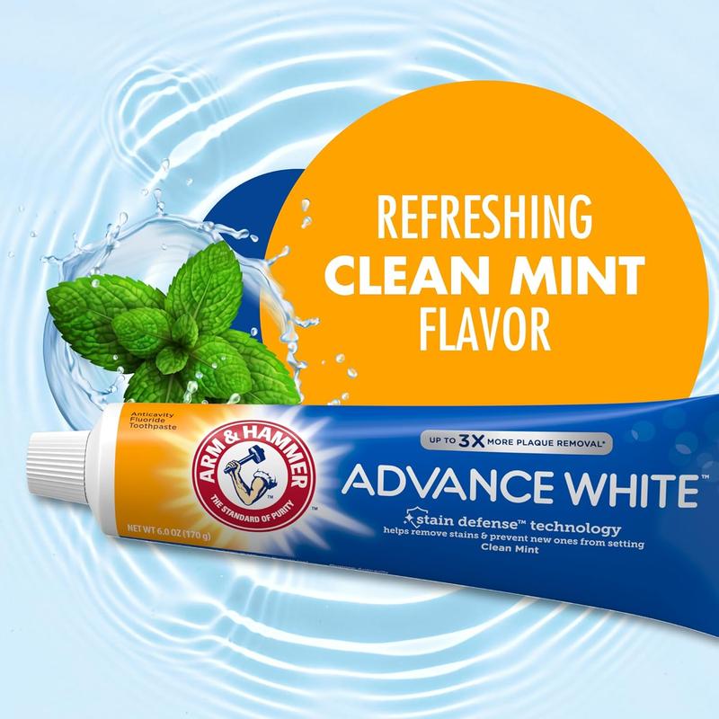 Arm and Hammer Advance White Baking Soda and Peroxide Toothpaste in Fresh Mint 0.9 Oz (Pack Of 1) Oral Gentle