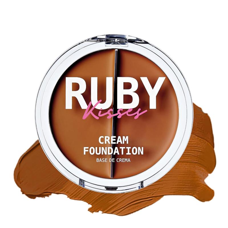 Ruby Kisses 3D Face Creator Cream Foundation & Concealer, 12 Hours Long Lasting, Medium to Full Coverage, Non-Greasy, Ideal for Makeup & Contour Palette (Level 15) Cosmetic Cosmetic