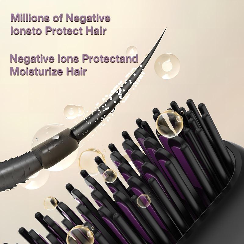 Cordless Straightener, Comfort Rejected Hair Straightening Comb, Comb Straightener, Negative Ion Hair Straightening Curling Comb, Multi-function Portable Straightener, Thin Curly Hair