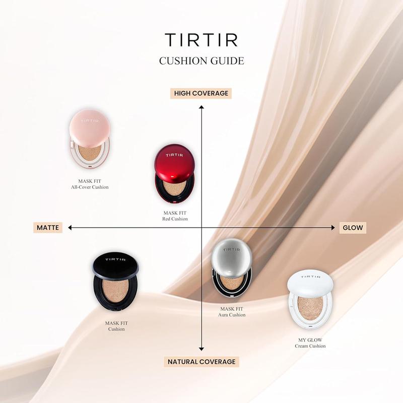 TIRTIR Mask Fit Cushion 18g   0.63oz. Concealer Foundation Makeup Coverage Cosmetic