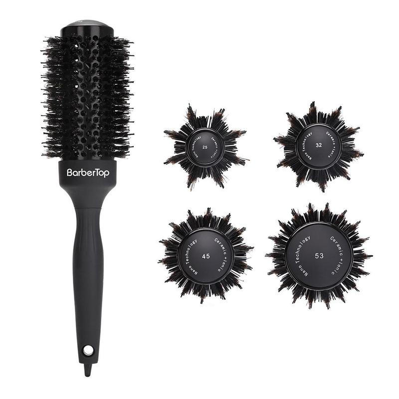 Round Hair Brush, 1 Count Anti-static Hair Brush, Heatless Styling Tool for Hair Drying, Styling, Curling, Straightening, Suitable for All Types Of Hair