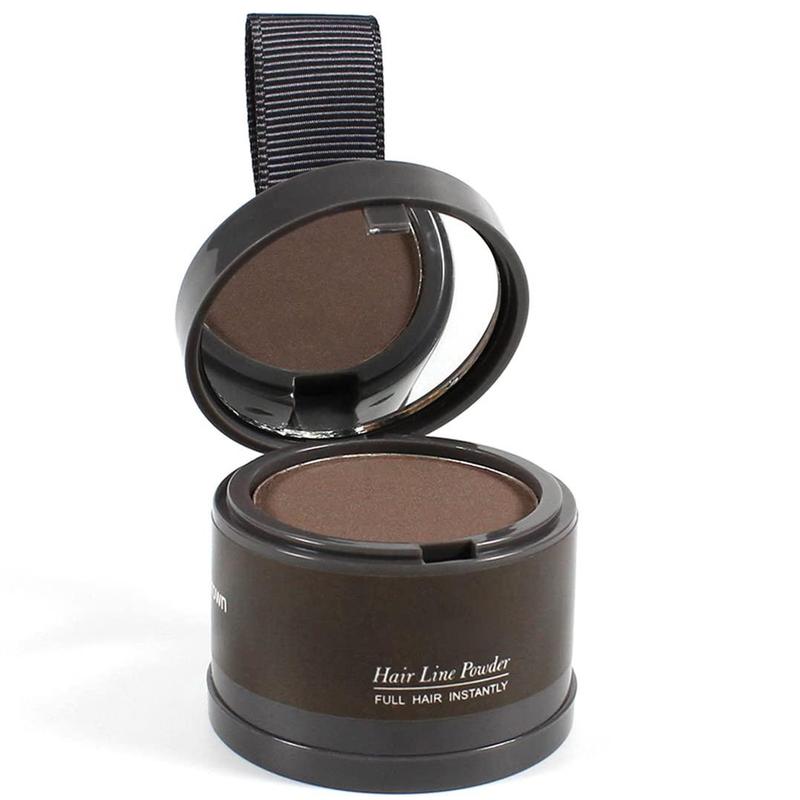 Hairline Powder for Medium Brown - Covers Gray Roots Instantly, Hair Touch-Up, Color Shadow for Thinning Hair